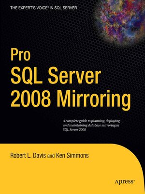 cover image of Pro SQL Server 2008 Mirroring